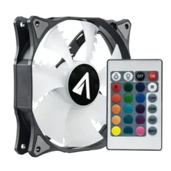 ABYSM GAMING SLED VENTILADOR CPU120MM - ILUMINACION RGB - VELOCIDAD MAX. 1400RPM - CONTROL REMOTO