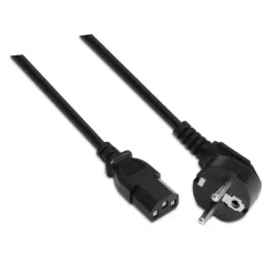 AISENS CABLE ALIMENTACION CPU - CEE7/M-C13/H - 1.5M - 100% COBRE PURO AWG18 - COLOR NEGRO