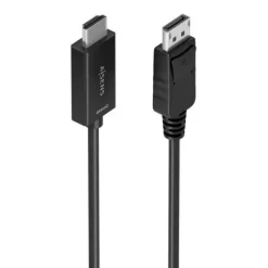 AISENS CABLE CONVERSOR DISPLAYPORT A HDMI 4K@60HZ - DP/M-HDMI/M - 2.0M - COLOR NEGRO