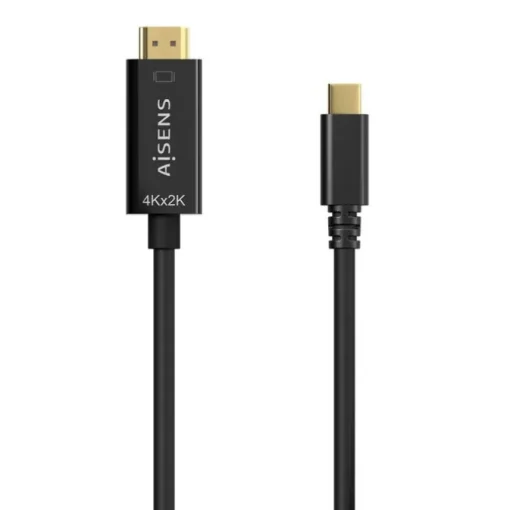 AISENS CABLE CONVERSOR USB-C A HDMI 4K@30HZ - USB-C/M-HDMI/M - 0.8M - COLOR NEGRO