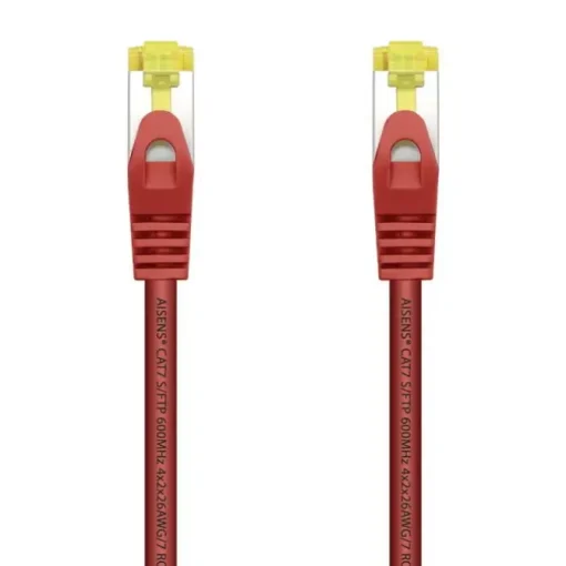 AISENS CABLE DE RED LATIGUILLO RJ45 LSZH CAT.7 600 MHZ S/FTP PIMF AWG26 - 2.0M - COLOR ROJO
