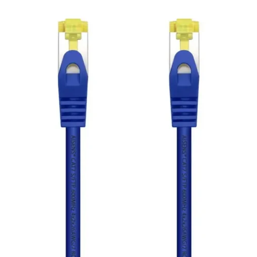 AISENS CABLE DE RED LATIGUILLO RJ45 LSZH CAT.7 600 MHZ S/FTP PIMF AWG26 - 25CM - COLOR AZUL