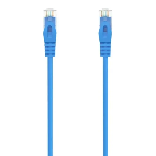 AISENS CABLE DE RED LATIGUILLO RJ45 LSZH CAT.6A 500 MHZ UTP AWG24 - 1M - LIBRE DE HALOGENOS - 10 GIGABIT/S - COLOR AZUL