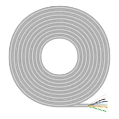 AISENS CABLE DE RED RJ45 CAT.6 UTP RIGIDO AWG23 CCA (ALEACION) - 500M - COLOR GRIS