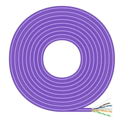 AISENS CABLE DE RED RJ45LSZH CAT.6 UTP RIGIDO AWG23 CCA (ALEACION) - 500M - COLOR VIOLETA