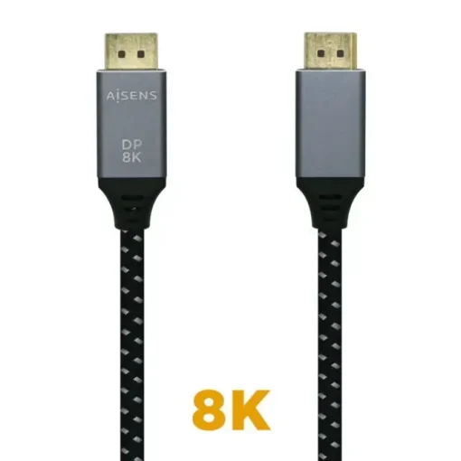 AISENS CABLE DISPLAYPORT V1.4 8K@60HZ - DP/M-DP/M - 1.5M - COLOR GRIS