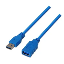 AISENS CABLE EXTENSION USB 3.0 - TIPO A MACHO A A HEMBRA - 1.0M - COLOR AZUL