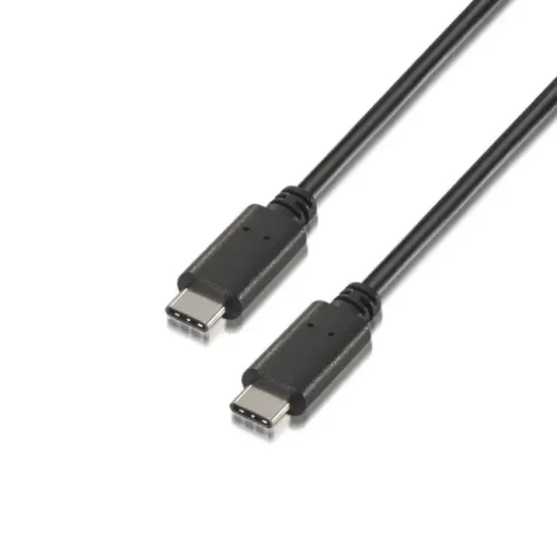 AISENS CABLE USB 2.0 3A - TIPO USB-C/M-USB-C/M - 1.0M - COLOR NEGRO