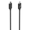 AISENS CABLE USB4 GEN3X2 ALUMINIO 40GBPS 8K@60HZ 5A 48V 240W E-MARK - TIPO USB-C/M-USB-C/M - 1M - COLOR NEGRO