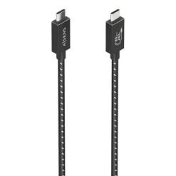 AISENS CABLE USB4 GEN3X2 ALUMINIO 40GBPS 8K@60HZ 5A 48V 240W E-MARK - TIPO USB-C/M-USB-C/M - 1M - COLOR NEGRO