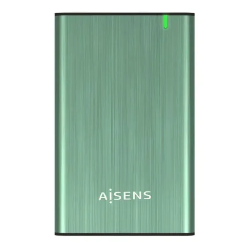 AISENS CAJA EXTERNA 2.5? PARA DISCOS DUROS 9.5MM SATA I, II Y III A USB 3.0/USB 3.1 GEN1 - COLOR VERDE PRIMAVERA