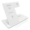 AISENS CARGADOR INALAMBRICO USB-C 3 EN 1 DE 15W PARA MOVIL - APPLE WATCH - ARICULARES CON ESTUCHE DE CARGA - COLOR BLANCO
