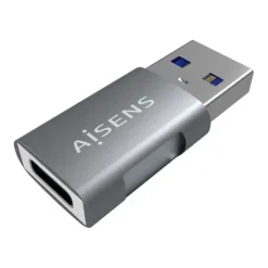 AISENS MINI ADAPTADOR USB 3.2 GEN2 10G 3A - TIPO USB-C/H-A/M - COLOR GRIS