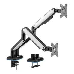 AISENS SOPORTE DE MESA RGB GAMING CONTRAPESO GIRATORIO E INCLINABLE PARA MONITOR/TV 9KG (3 PIVOTES - 2 BRAZOS) DE 17-32 - COLOR VARIOS