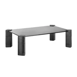 AISENS SOPORTE ELEVADOR CRISTAL PARA MONITOR/PORTATIL - COLOR NEGRO