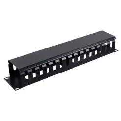 AITEN DATA GUIA 2U CABLEADO METALICO CON TAPA