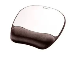 ALFOMBRILLA PARA RATON FELLOWES CON REPOSAMUÑECAS DE ESPUMA MEMORY FOAM PLATA 230X196X20 MM