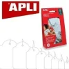 APLI ETIQUETAS APLI COLGANTE 15X24MMM 200U AP7009