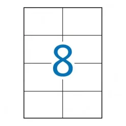 APLI ETIQUETAS PERMANENTES BLANCAS 105 X 74 MM - 500 HOJAS