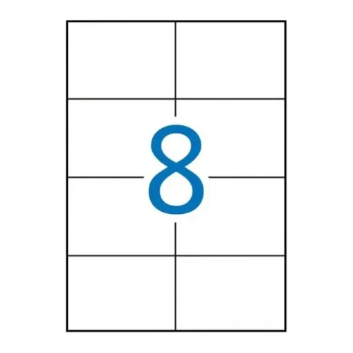 APLI ETIQUETAS PERMANENTES BLANCAS 105 X 74 MM - 500 HOJAS