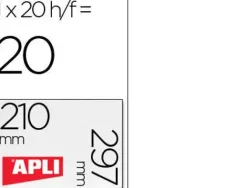 APLI ETIQUETAS PERMANENTES BLANCAS 210 X 297 MM - 20 HOJAS - RESISTENTES INTEMPERIE