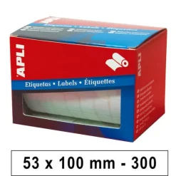 APLI ETIQUETAS ROLLO APLI 53X100 BLAN/300U 01704 MAK029214
