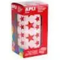 APLI GOMETS EN ROLLOS ESTRELLAS ROJO 2360UDS AP04889