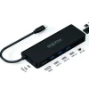 APPROX 8 EN 1 HUB USB-C CON 3X USB-A 3.0 - 1X HDMI - 1X RJ-45 - 1X USB-C PD - LECTOR MICROSD Y LECTOR SD - CABLE DE 18CM