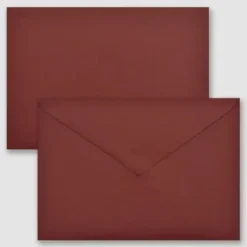 ARPON SOBRE 162X229MM 140GR SOLAPA PICO ENGOMADO ROJO BURDEOS PREMIUM EVENTOS