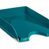 BANDEJA DE SOBREMESA CEP RIVIERA PLASTICO COLOR ESMERALDA 348X257X66 MM