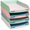 BANDEJA SOBREMESA EXACOMPTA AUTENTIK COMBO STYLI PLASTICO RECICLADO SET DE 4 UNIDADES COLORES SURTIDOS