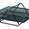 BANDEJA SOBREMESA METALICA Q-CONNECT REJILLA GXA100 NEGRA2 BANDEJAS MOVIBLES -300X185X350 MM