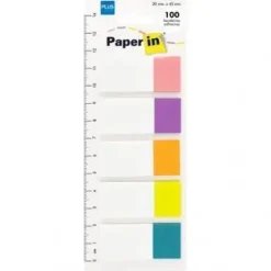 BANDERITAS PAPER-IN 20X48 5C.MOR.100U