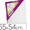 BASTIDOR LIDERCOLOR 15F LIENZO GRAPADO LATERAL ALGODON 100% MARCO PAWLONIA 1,8X3,8 CM BORDES MADERA 65X54 CM