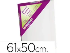 BASTIDOR LIDERCOLOR 12F LIENZO GRAPADO LATERAL ALGODON 100% MARCO PAWLONIA 1,8X3,8 CM BORDES MADERA 61X50 CM
