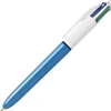 BIC 4 COLOURS ORIGINAL BOLIGRAFO DE BOLA RETRACTIL - PUNTA MEDIA DE 1.0 MM - TINTA CON BASE DE ACEITE - CUERPO AZUL/BLANCO - 4 COLORES