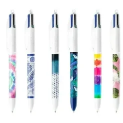 BIC BOLIGRAFO CUATRO COLORES BOTANICAL Y TIE DYE MODELOS SURTIDOS BI198350