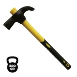 BLIM MARTILLO DE ENCOFRADO - MANGO ERGONOMICO DE FIBRA DE VIDRIO - PESO 500 GRAMOS