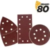 BLIM PACK DE 9 LIJAS CON VELCRO PARA LIJADORA BL0151 - GRANO 80 - 3 FORMATOS