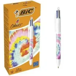 BOLIGRAFO BIC 4 COLORES TIE DYE PASTEL