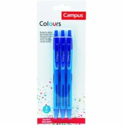 BOLIGRAFO CAMPUS COLOURS BL/3 AZUL