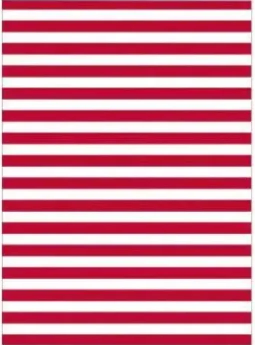 BOLSA CARNAVAL INFANTIL PP 56X70CM G/250 BLANCA CON RAYAS ROJAS BASURA ESPECIAL DISFRAZ