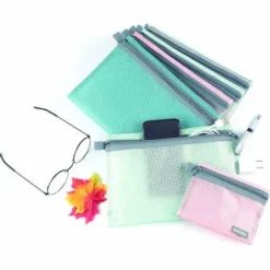 BOLSA MULTIUSO A5 C/CREMALLERA ROSA 040751