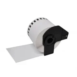 BROTHER DK22225 - ETIQUETAS GENERICAS DE TAMAÑO PERSONALIZADO - ANCHO 38MM X 30,48 METROS - TEXTO NEGRO SOBRE FONDO BLANCO