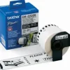 BROTHER DK22205 - ETIQUETAS ORIGINALES DE TAMAÑO PERSONALIZADO - ANCHO 62MM X 30,48 METROS - TEXTO NEGRO SOBRE FONDO BLANCO