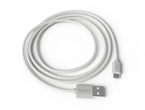 CABLE GROOVY USB-A A MICRO USB LONGITUD 1 MT COLOR BLANCO