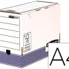 CAJA ARCHIVO DEFINITIVO FELLOWES A4 CARTON RECICLADO 100% LOMO 150 MM MONTAJE AUTOMATICO COLOR AZUL