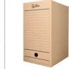 CAJA ARCHIVO DEFINITIVO LIDERPAPEL FOLIO DOBLE ANCHO CARTON 100% RECICLADO 400G/M2 LOMO 200 MM COLOR KRAFT