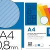 CAJA DE 50 CUBIERTAS POLYCOVERS DE POLIPROPILENO COLOR AZUL A4 800 MICRAS CS53887