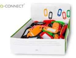 CAJA LLAVEROS PORTAETIQUETAS 100UDS COLORES CS48657